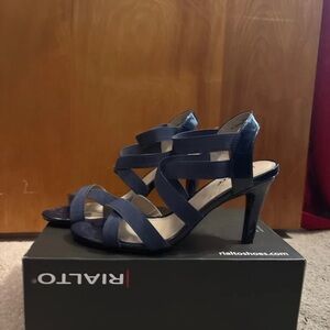 Rialto Women's Blue Strappy Heels